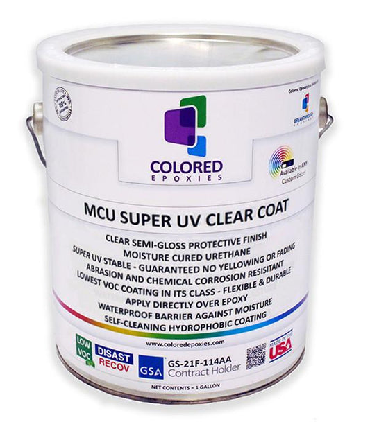 5 Gallons - MCU Super UV Clear Coat (Polyaspartic)